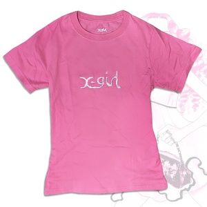X-Girl Baby Pink Cyber Tee